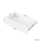 63" Large Kitchen Hutch Cabinet – Freestanding Pantry with 4 Doors, 4 Drawers & Microwave Shelf (White)