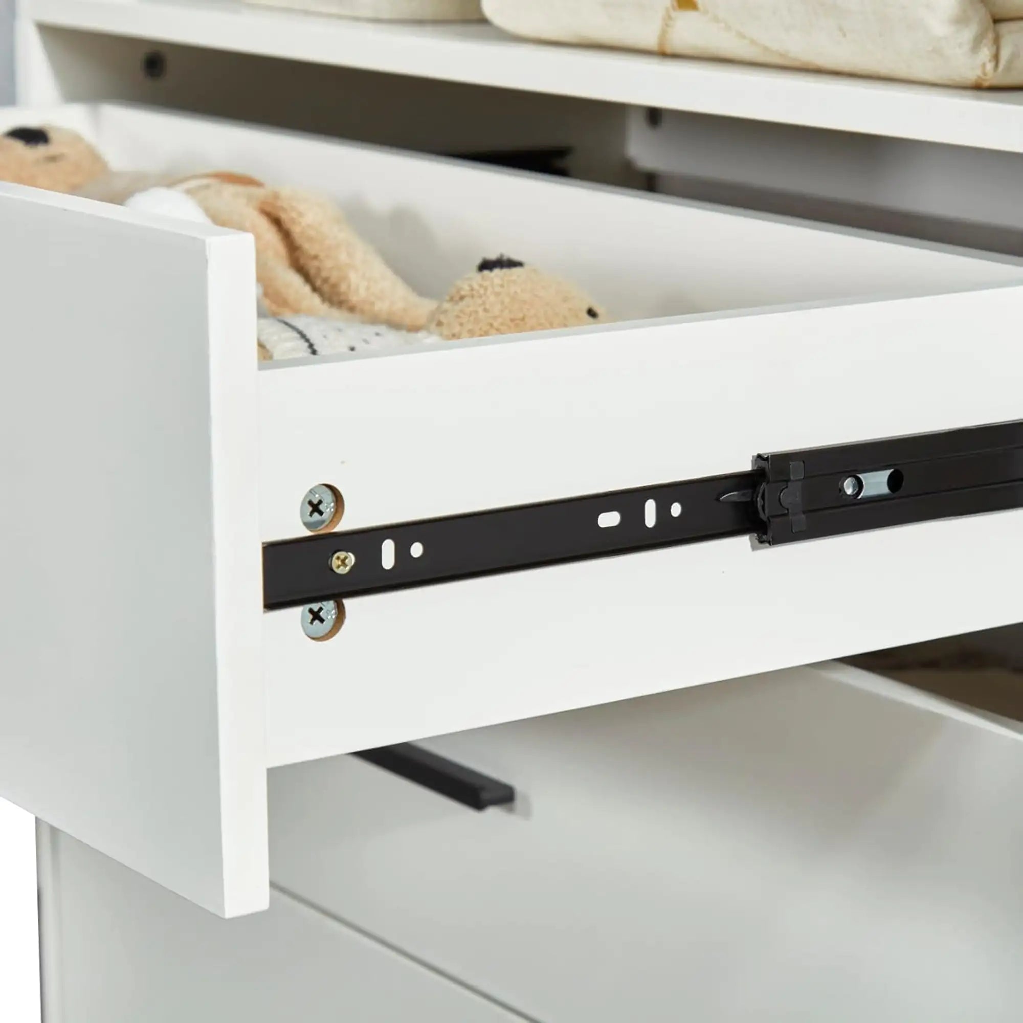 Modern Open Wardrobe Closet System with Drawers