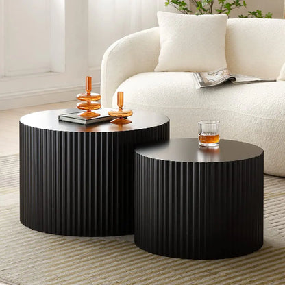 Modern Round Nesting Coffee Tables (Set of 2)