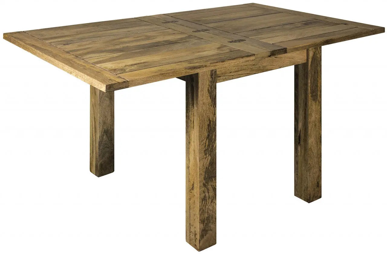 Butterfly Extension Dining Table – Hand-Distressed Oak-ish Finish - Avivra