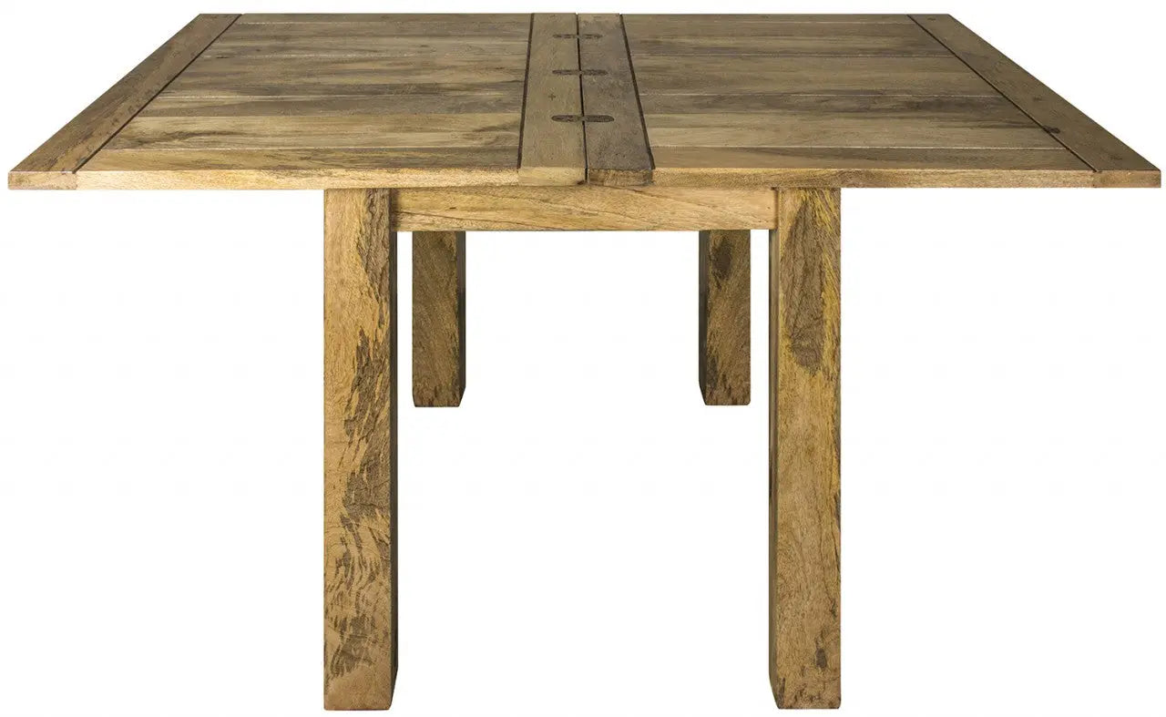 Butterfly Extension Dining Table – Hand-Distressed Oak-ish Finish - Avivra