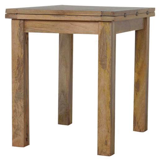 Butterfly Extension Dining Table – Hand-Distressed Oak-ish Finish - Avivra