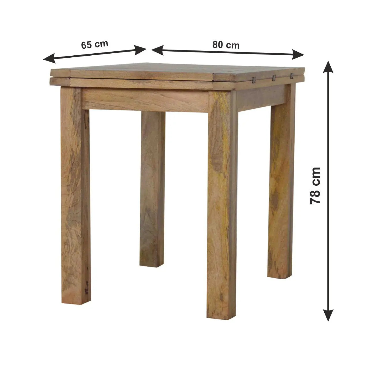 Butterfly Extension Dining Table – Hand-Distressed Oak-ish Finish - Avivra