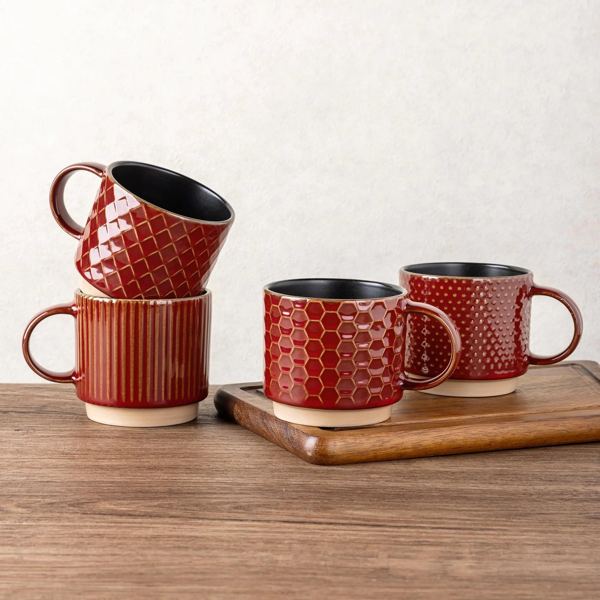 Eco-Friendly Ceramic Coffee Mugs – Stackable, Lead-Free & Modern DesignCeramic Coffee Mugs – Stackable, Lead-Free & Modern Design