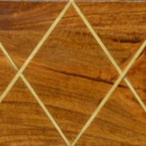 Criss Cross Brass Inlay Pattern