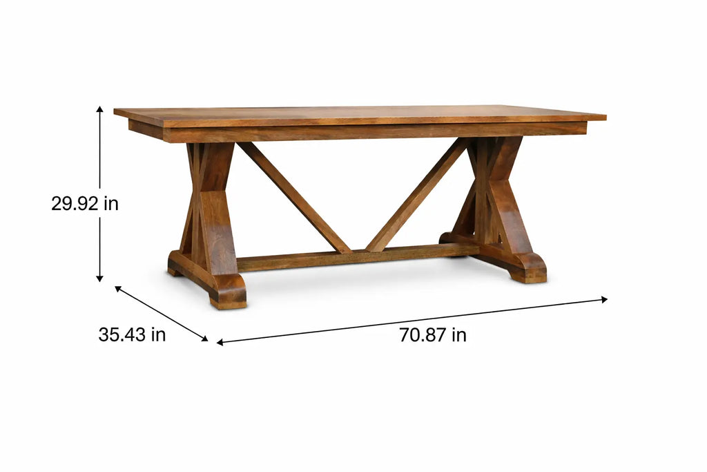 Solid Wood Treston Dining Table Avivra