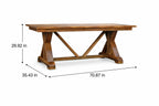 Solid Wood Treston Dining Table Avivra