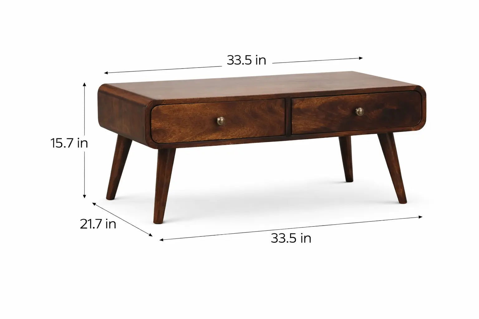 California Walnut Sonata Coffee Table Avivra