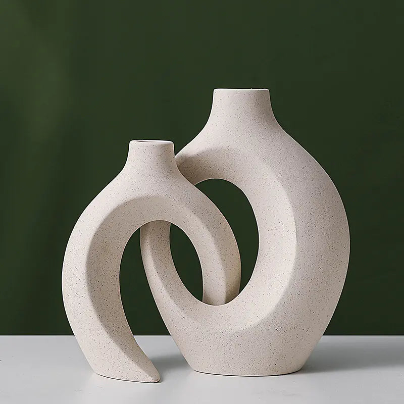 European-Style Ceramic Vase – Minimalist Modern Home Decor