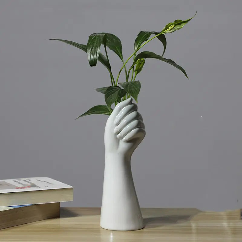 Nordic Flower Vase – Modern Minimalist Ceramic Home & Office Decor