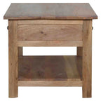 Oak-ish Country Coffee Table – 4 Drawer Storage - Avivra