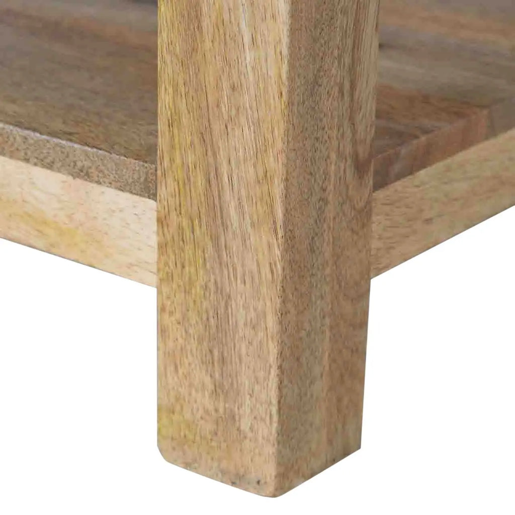 Oak-ish Country Coffee Table – 4 Drawer Storage - Avivra