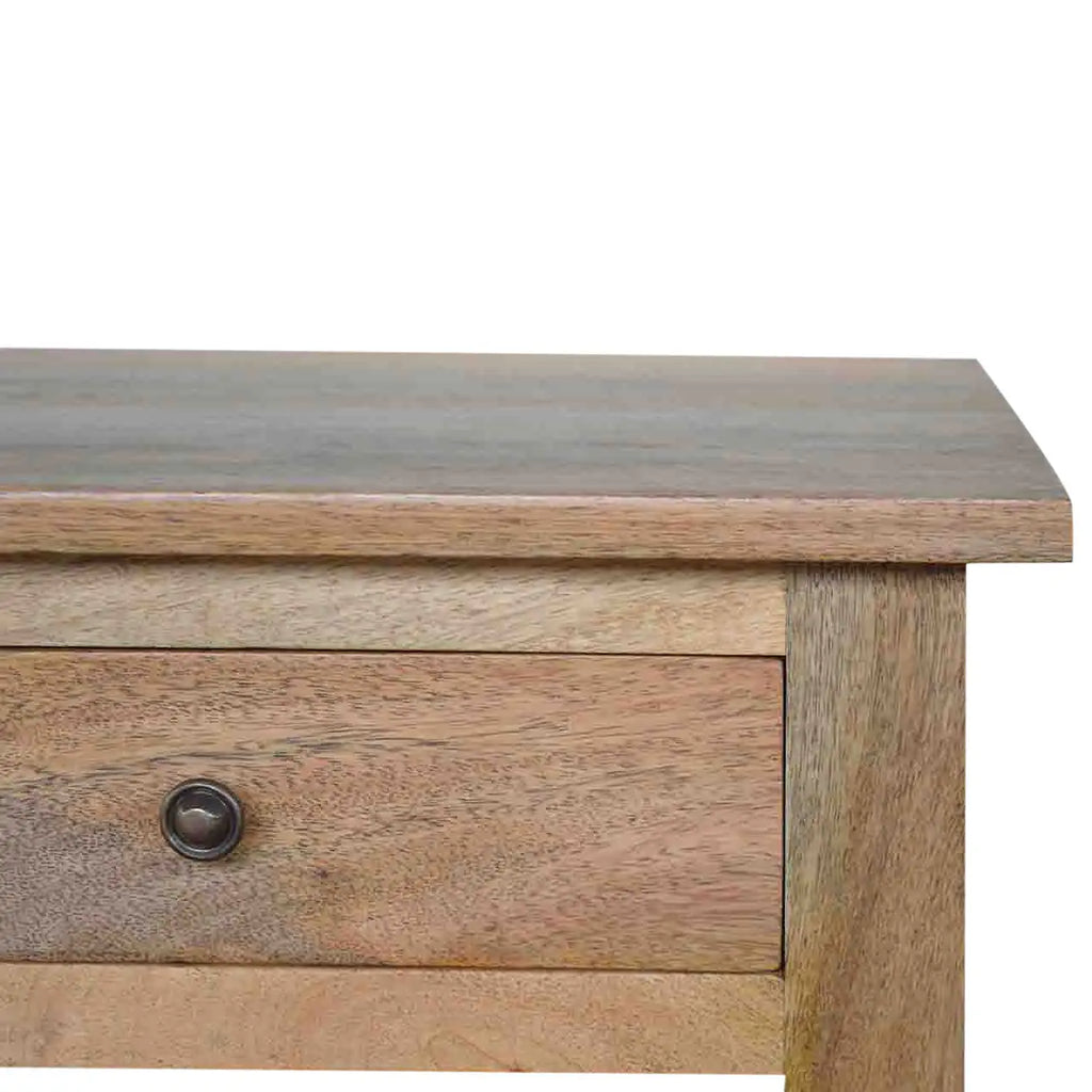 Oak-ish Country Coffee Table – 4 Drawer Storage - Avivra