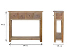 4 Drawer Country Console Table Avivra