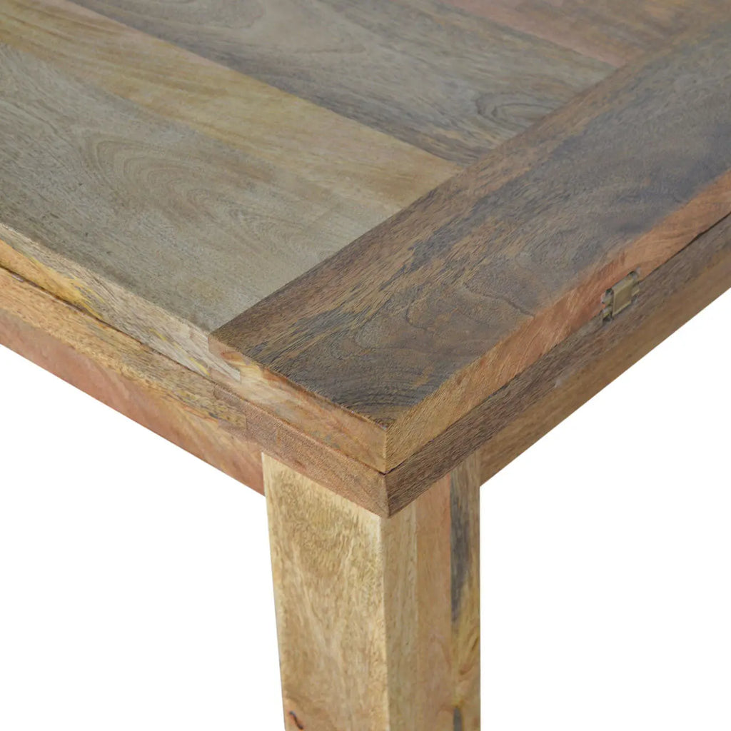 Butterfly Extension Dining Table – Oak-ish Finish - Avivra