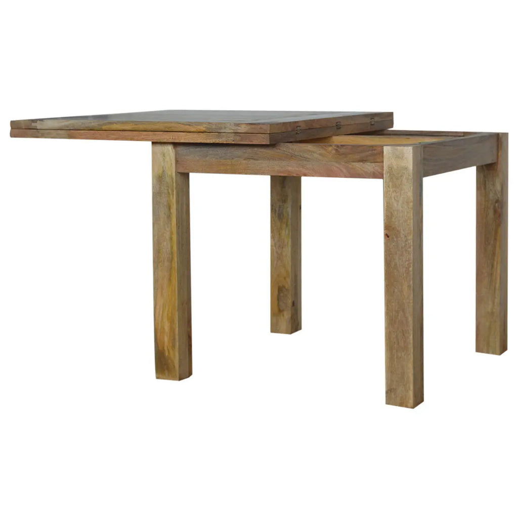 Butterfly Extension Dining Table – Oak-ish Finish - Avivra