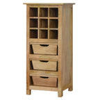 Oak-ish Wine Storage Cabinet - Avivra