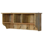 Floating Coat Rack with 3 Shelves - Avivra