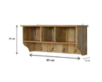 Floating Coat Rack with 3 Shelves Avivra