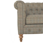 Multi Tweed 2 Seat Chesterfield - Avivra
