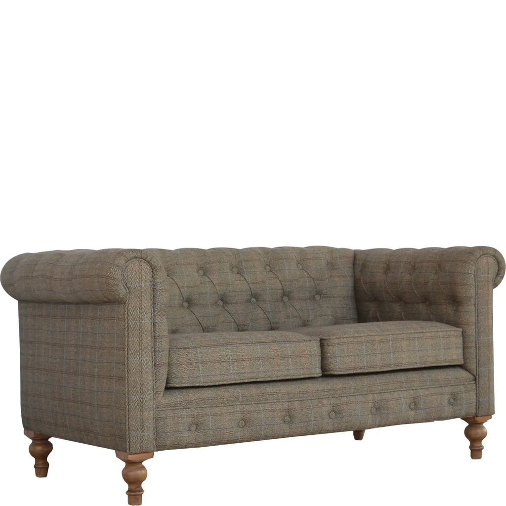 Multi Tweed 2 Seat Chesterfield - Avivra