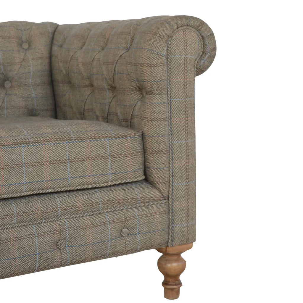 Multi Tweed 2 Seat Chesterfield - Avivra
