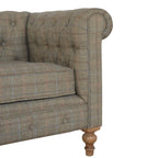 Multi Tweed 2 Seat Chesterfield - Avivra