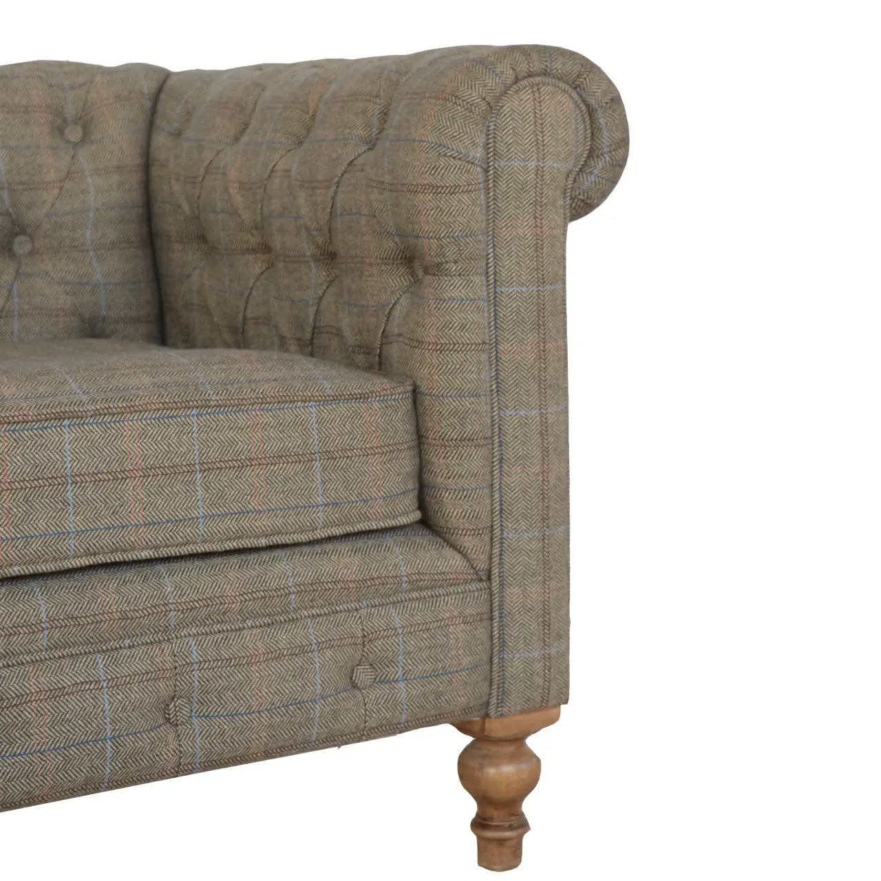 Multi Tweed 2 Seat Chesterfield - Avivra
