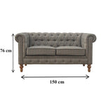 Multi Tweed 2 Seat Chesterfield - Avivra