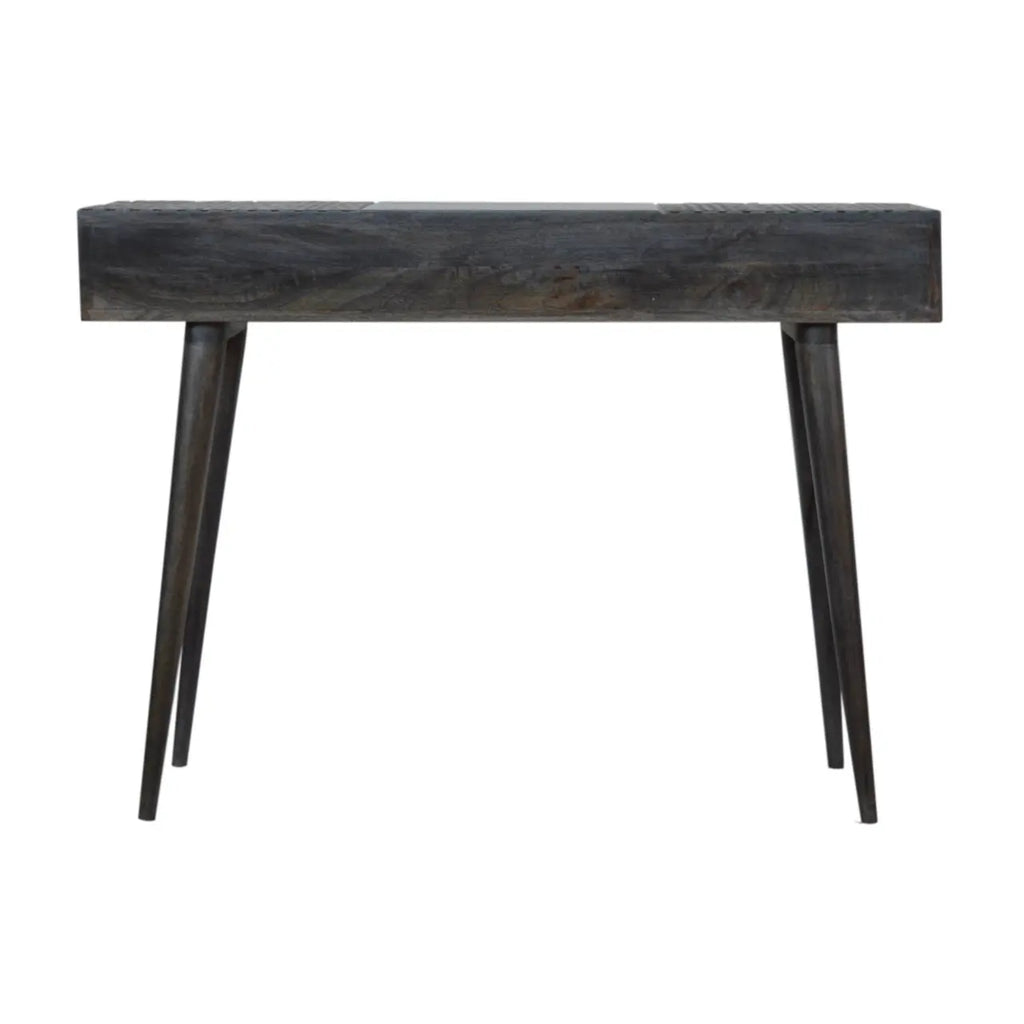 Ash Black 3 Drawer Console Table - Avivra