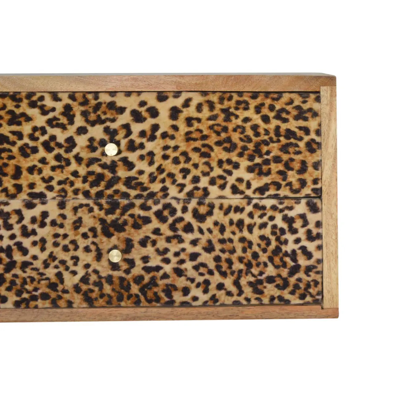 Wall Leopard Print Nightstand - Avivra