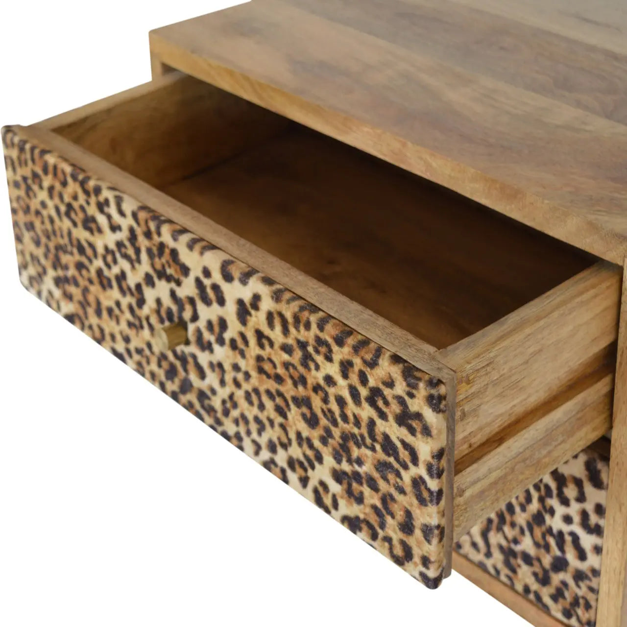 Wall Leopard Print Nightstand - Avivra