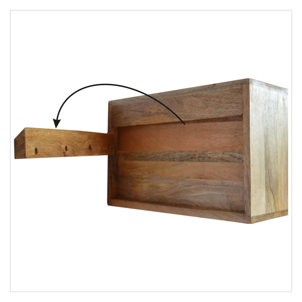 Wall Leopard Print Nightstand - Avivra
