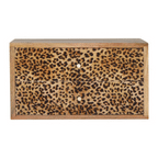 Wall Leopard Print Nightstand - Avivra