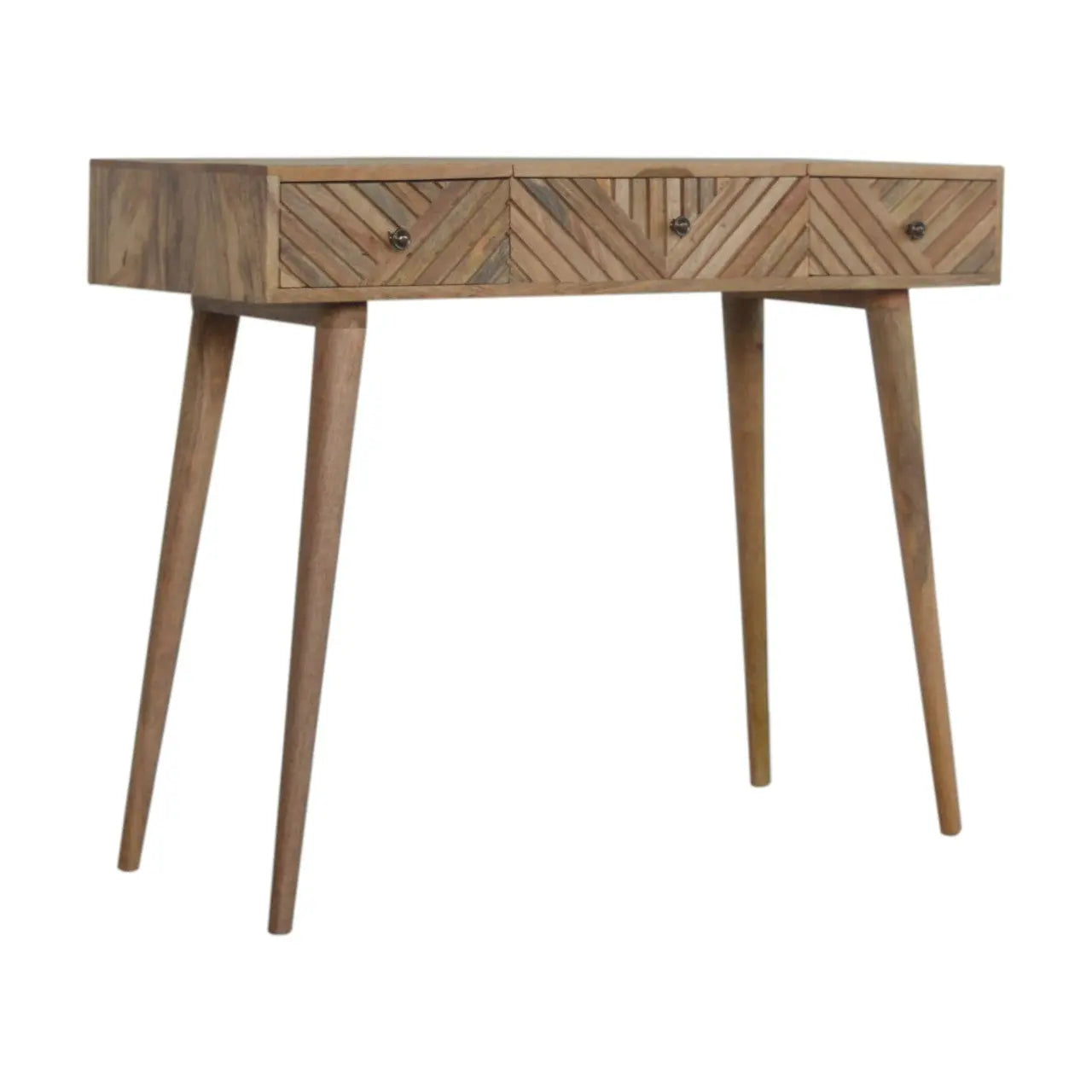 Line Carved Foldable Dressing Table - Avivra