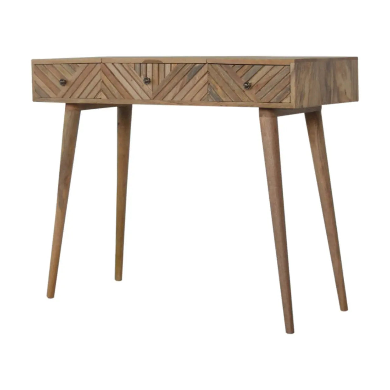 Line Carved Foldable Dressing Table - Avivra