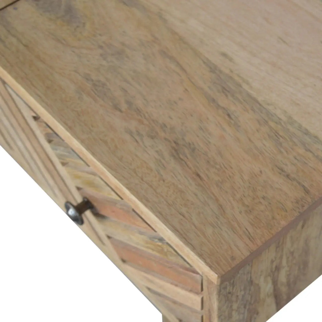 Line Carved Foldable Dressing Table - Avivra
