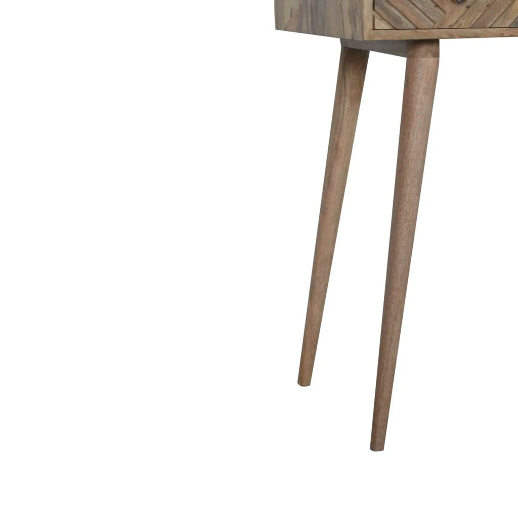 Line Carved Foldable Dressing Table - Avivra