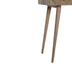 Line Carved Foldable Dressing Table - Avivra