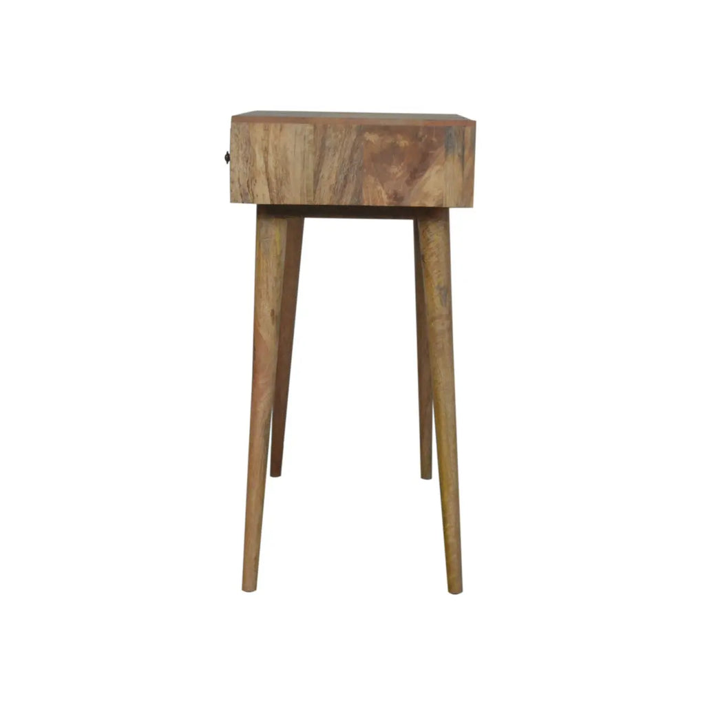 Line Carved Foldable Dressing Table - Avivra