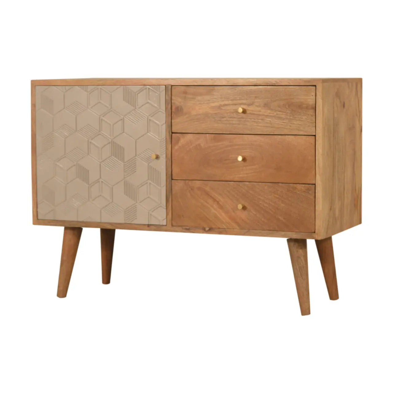 Champagne Cube Sideboard | Nordic Style - Avivra