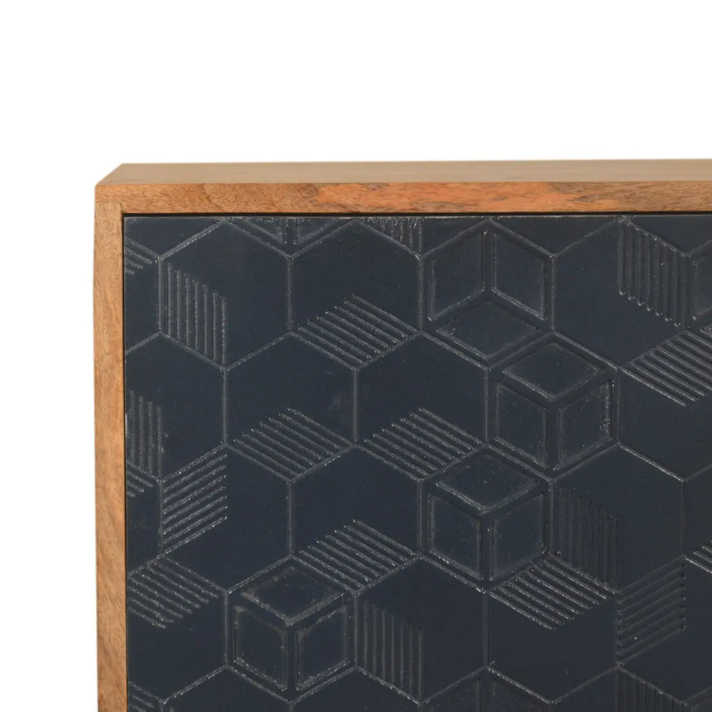 Acadia Black Nightstand - Avivra