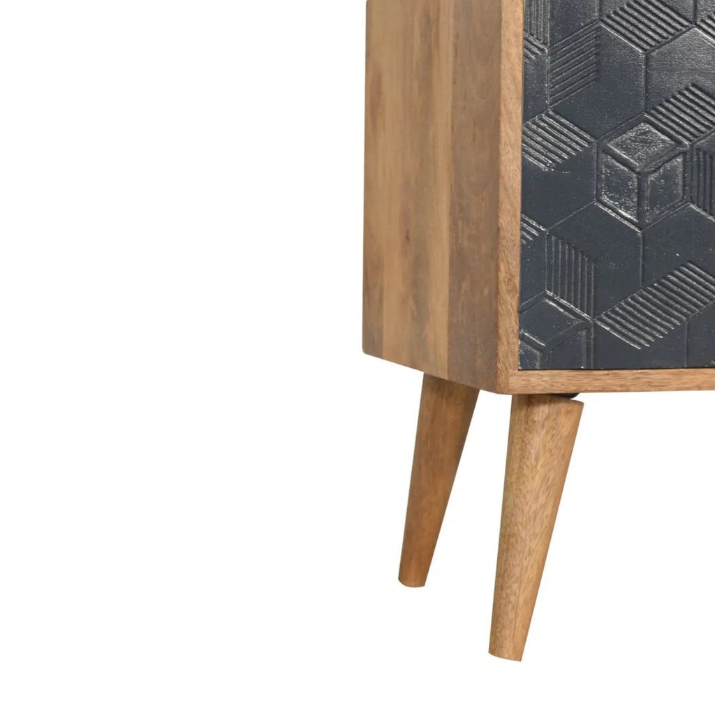 Acadia Black Nightstand - Avivra
