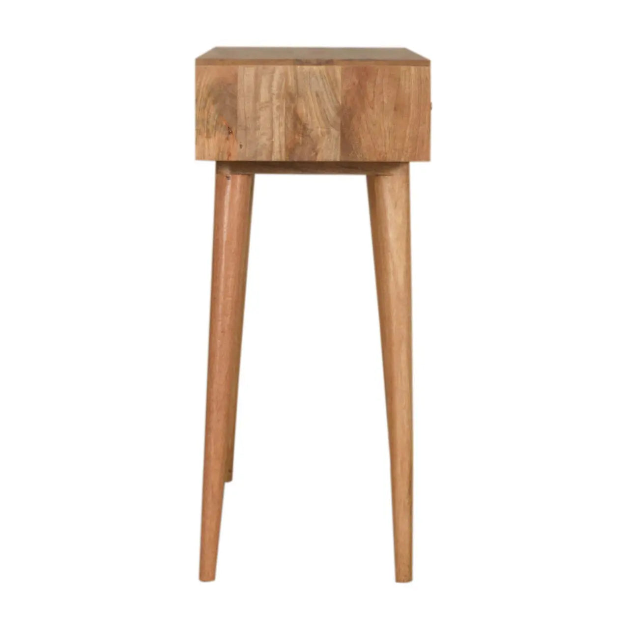 Acadia Teal Console Table | Hand-Carved Cube Design - Avivra