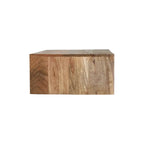 Floating Honeycomb Brass Nightstand - Avivra