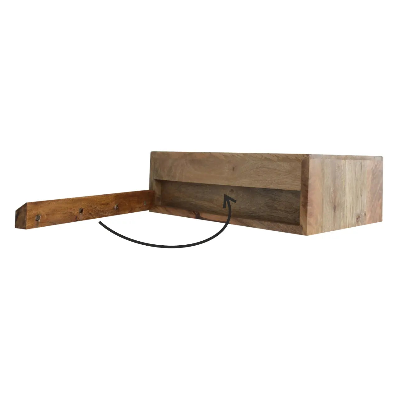 Floating Honeycomb Brass Nightstand - Avivra