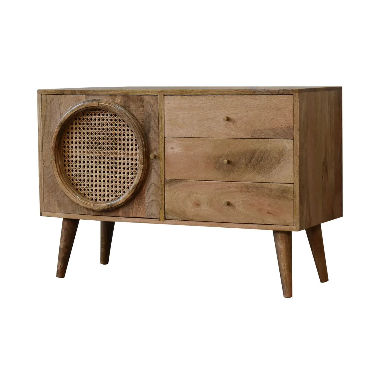 Larissa Rattan Sideboard | Oak-ish Finish - Avivra