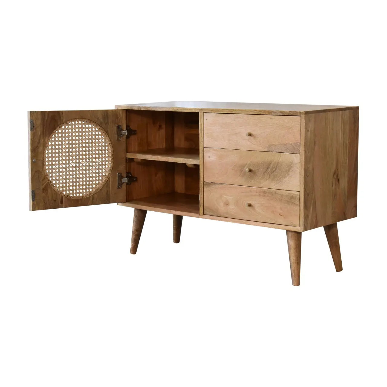 Larissa Rattan Sideboard | Oak-ish Finish - Avivra