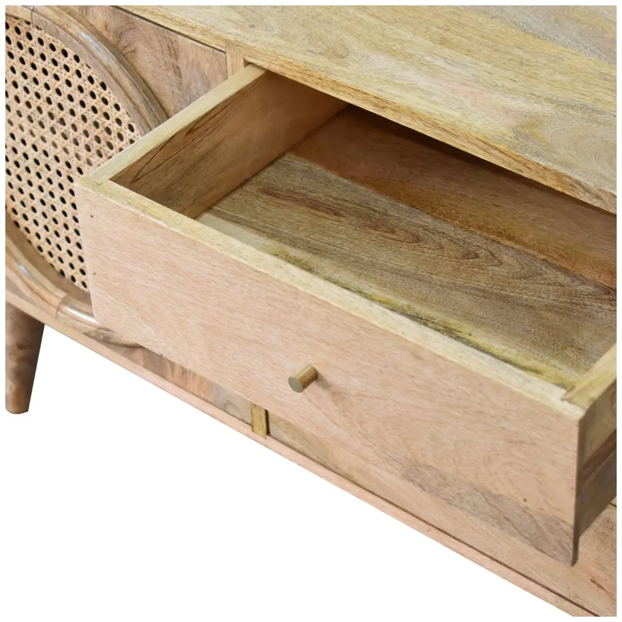 Larissa Rattan Sideboard | Oak-ish Finish - Avivra
