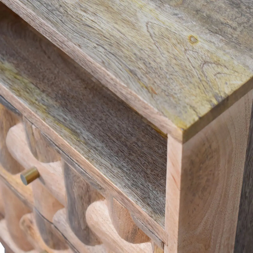 Kita Solid Wood Nightstand - Avivra